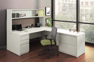 White L Desk